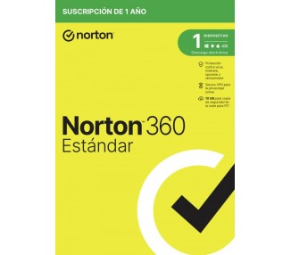 NORTON 360 STANDARD 10GB ES 1 USER 1 DEVICE 12MO