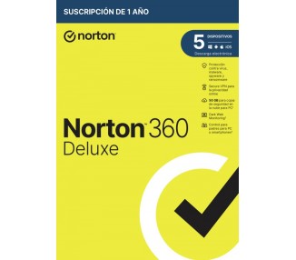 NORTON 360 DELUXE 50GB ES 1 USER 5 DEVICE 12MO