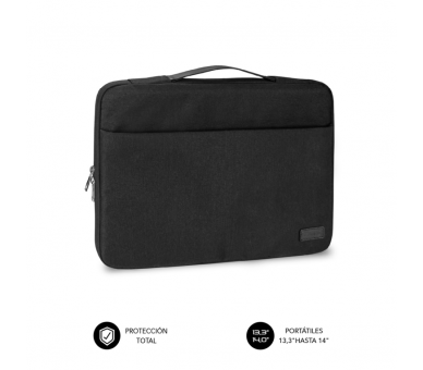 FUNDA PORTATIL SUBBLIM ELEGANT LAPTOP SLEEVE 133 14 BLACK