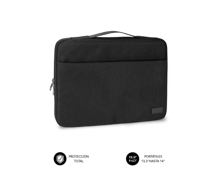 FUNDA PORTATIL SUBBLIM ELEGANT LAPTOP SLEEVE 133 14 BLACK