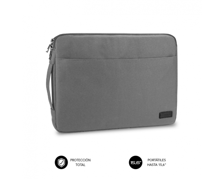 FUNDA PORTATIL SUBBLIM URBAN LAPTOP SLEEVE 156 GREY