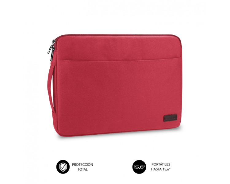 FUNDA PORTATIL SUBBLIM URBAN LAPTOP SLEEVE 156 RED