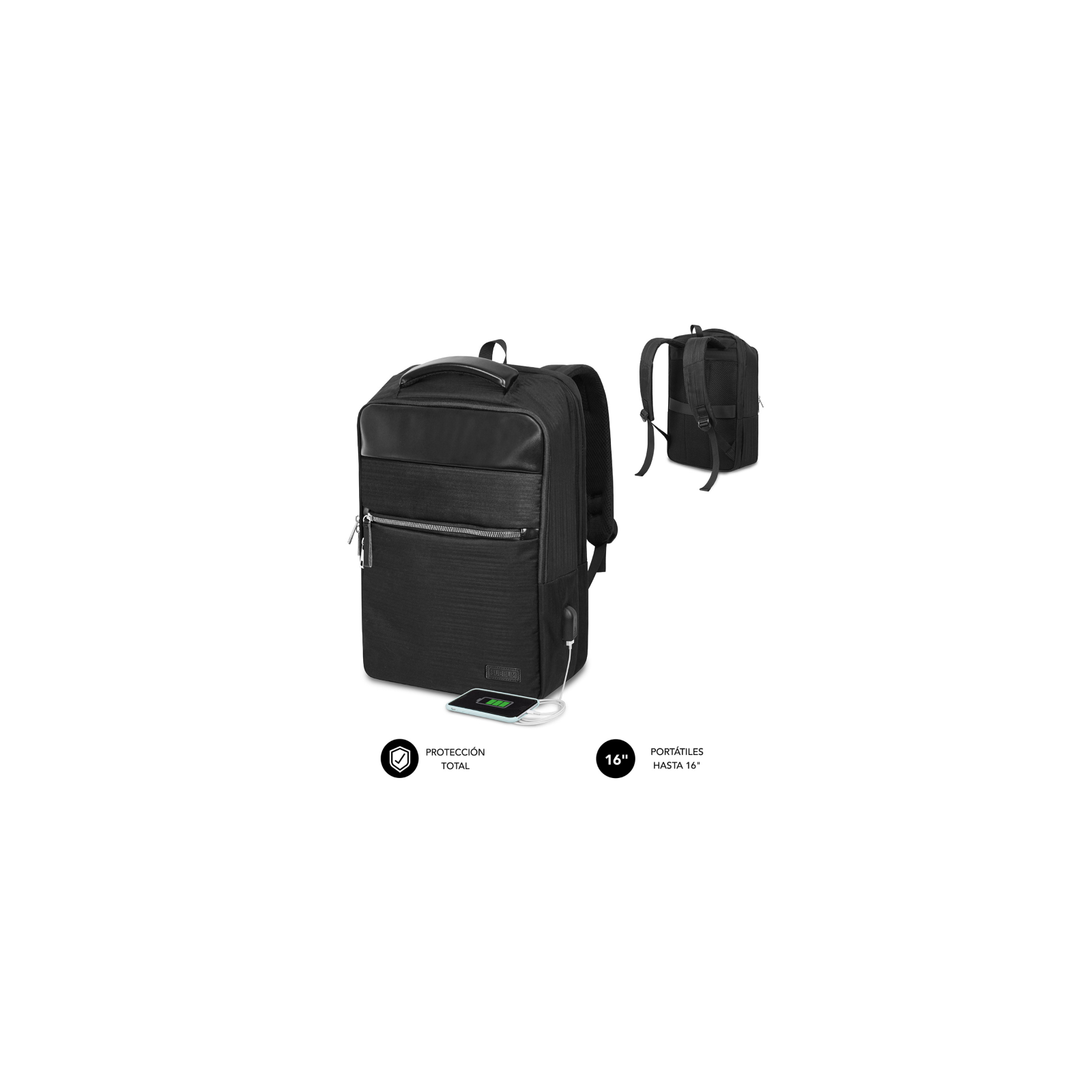 MOCHILA SUBBLIM BUSINESS V2 AP BACKPACK 16 BLACK