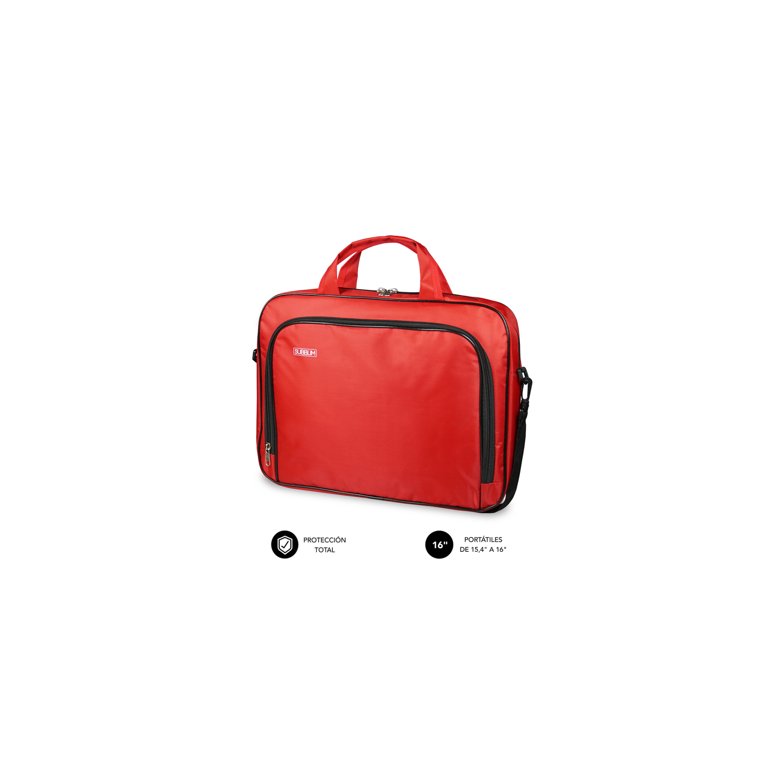 MALETIN SUBBLIM OXFORD LAPTOP BAG 154 16 RED