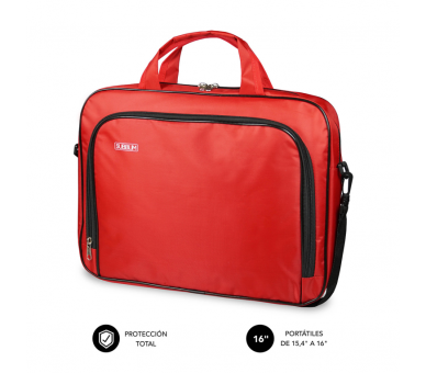 MALETIN SUBBLIM OXFORD LAPTOP BAG 154 16 RED