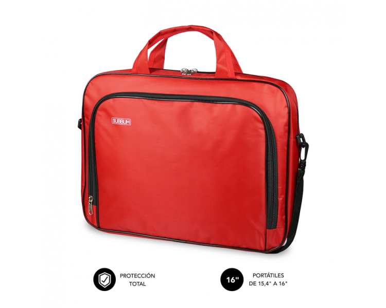 MALETIN SUBBLIM OXFORD LAPTOP BAG 154 16 RED