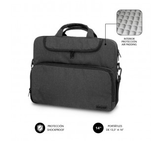 MALETIN SUBBLIM AIR PADDING LAPTOP BAG 133 14 DARK GREY