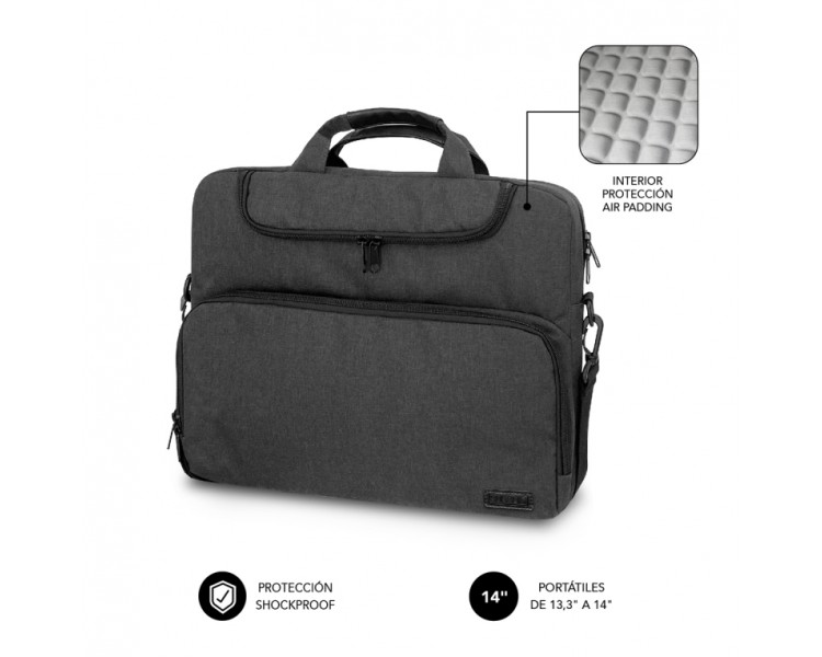 MALETIN SUBBLIM AIR PADDING LAPTOP BAG 133 14 DARK GREY