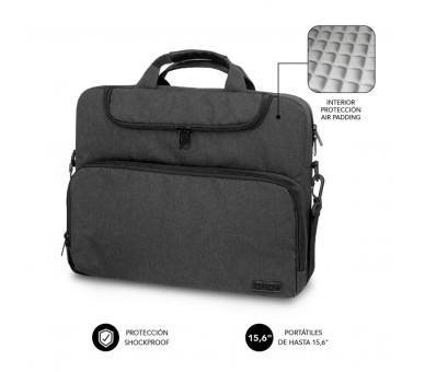 MALETIN SUBBLIM AIR PADDING LAPTOP BAG 156 DARK GREY