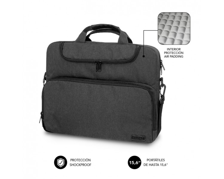 MALETIN SUBBLIM AIR PADDING LAPTOP BAG 156 DARK GREY