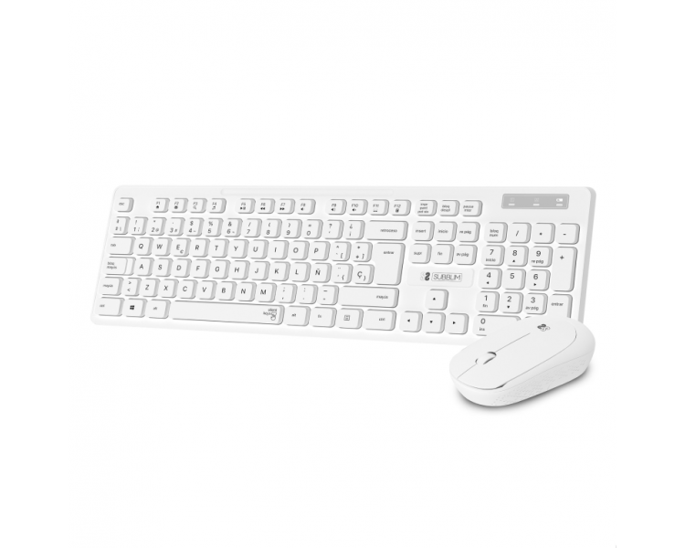 COMBO TECLADO RATON SUBBLIM BUSINESS SLIM SILENCIOSO INALAMBRICO 24G B