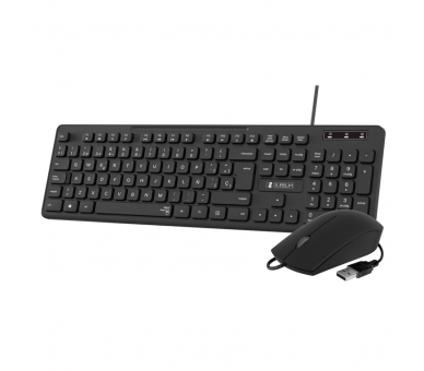 COMBO TECLADO RATON SUBBLIM BUSINESS SLIM SILENCIOSO CON CABLE USB