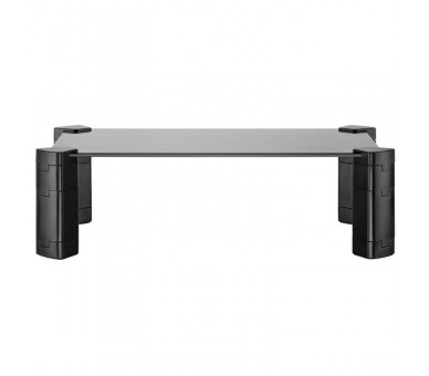 ph2SOPORTE ELEVADOR CRISTAL PARA MONITOR PORTaTIL NEGRO h2ul liSoporte elevador cristal ergonomico para monitores portatiles et