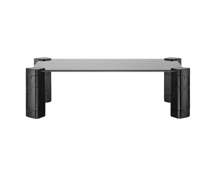 ph2SOPORTE ELEVADOR CRISTAL PARA MONITOR PORTaTIL NEGRO h2ul liSoporte elevador cristal ergonomico para monitores portatiles et