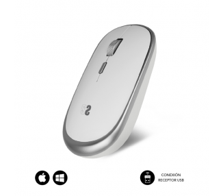 RATON SUBBLIM WIRELESS MINI MOUSE SILVER