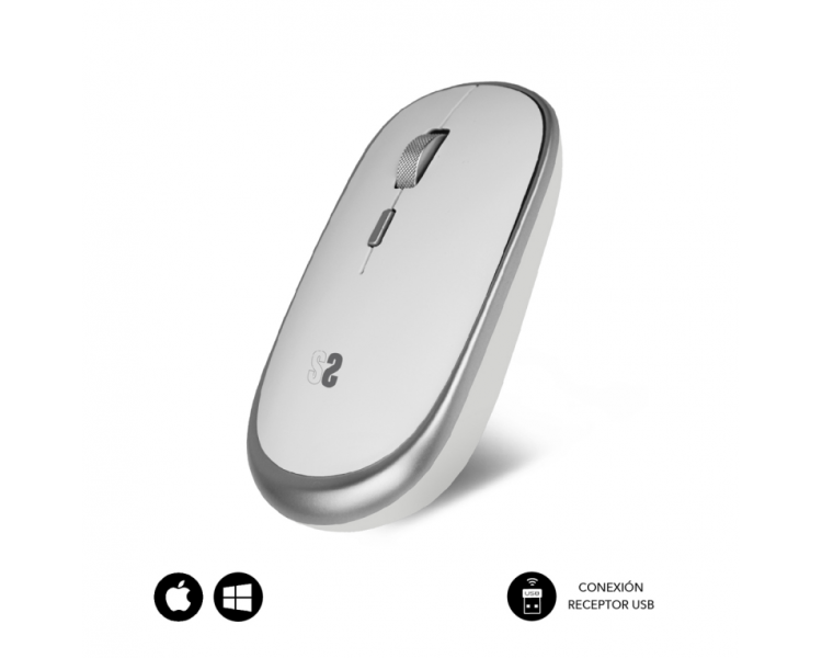 RATON SUBBLIM WIRELESS MINI MOUSE SILVER