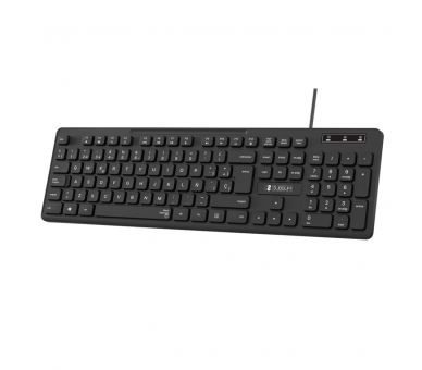 TECLADO SUBBLIM BUSINESS SLIM SILENCIOSO CON CABLE USB