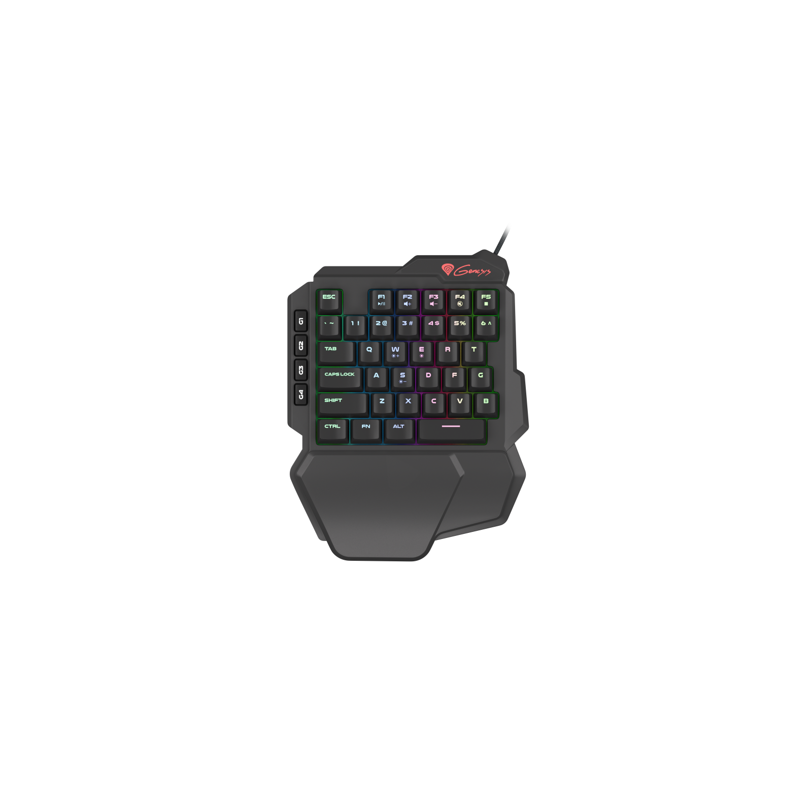 TECLADO KEYPAD GAMING GENESIS THOR 100 RGB MECANICO SWITCH OUTEMU ROJO