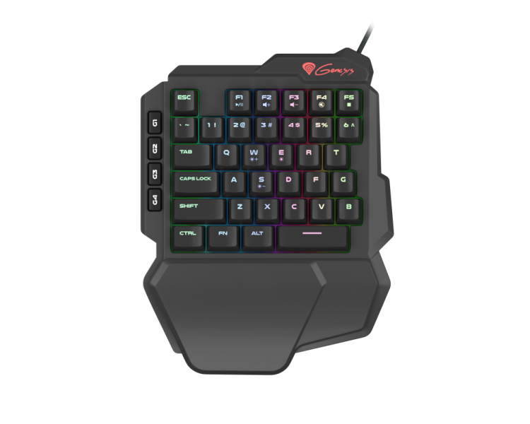 TECLADO KEYPAD GAMING GENESIS THOR 100 RGB MECANICO SWITCH OUTEMU ROJO