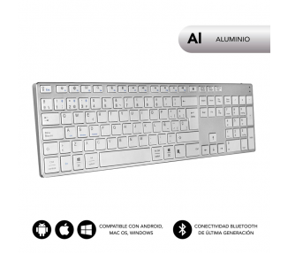 TECLADO SUBBLIM KEYBOARD ADVANCE EXTENDED SILVER