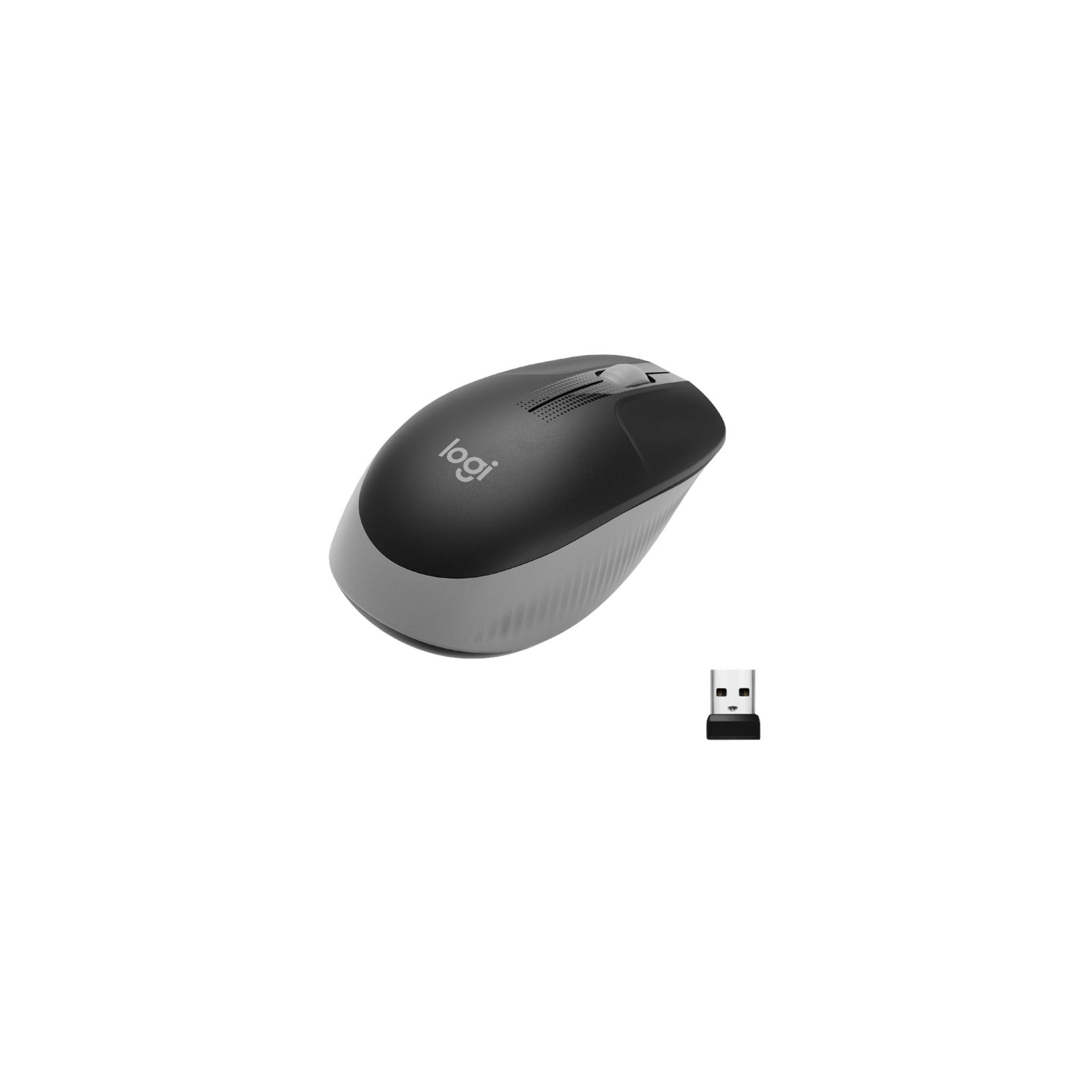 RATON LOGITECH M190 INALAMBRICO NEGRO GRIS