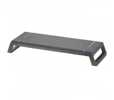 ph2SOPORTE PREMIUM PARA MONITOR MGS ONE h2Soporte premium para monitor con iluminacion avanzada CHROMA RGB puerto USB 20 soport