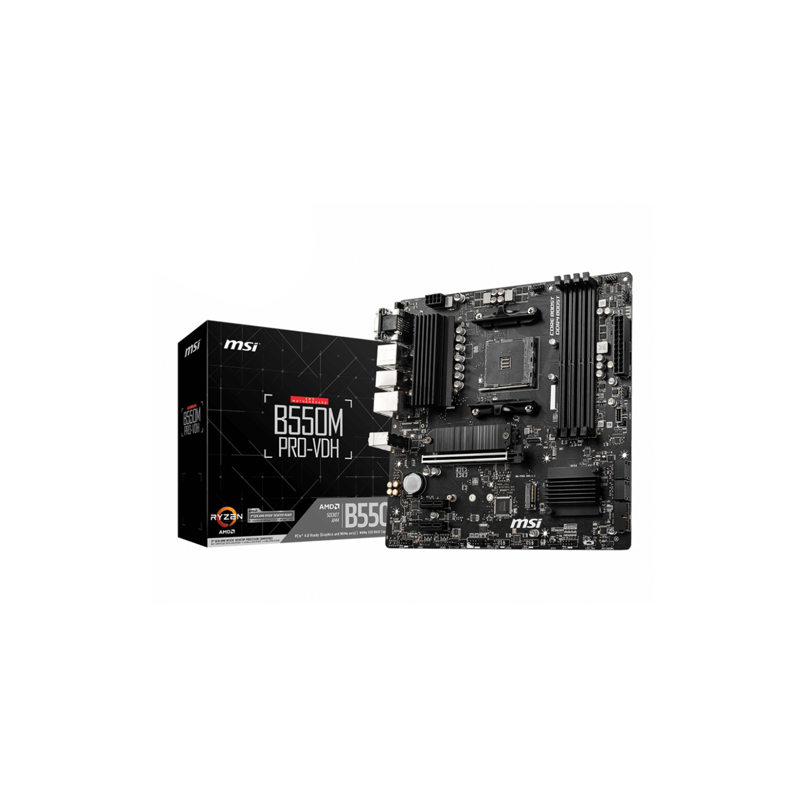 PLACA BASE MSI B550M PRO VDH AM4 MATX 4XDDR4