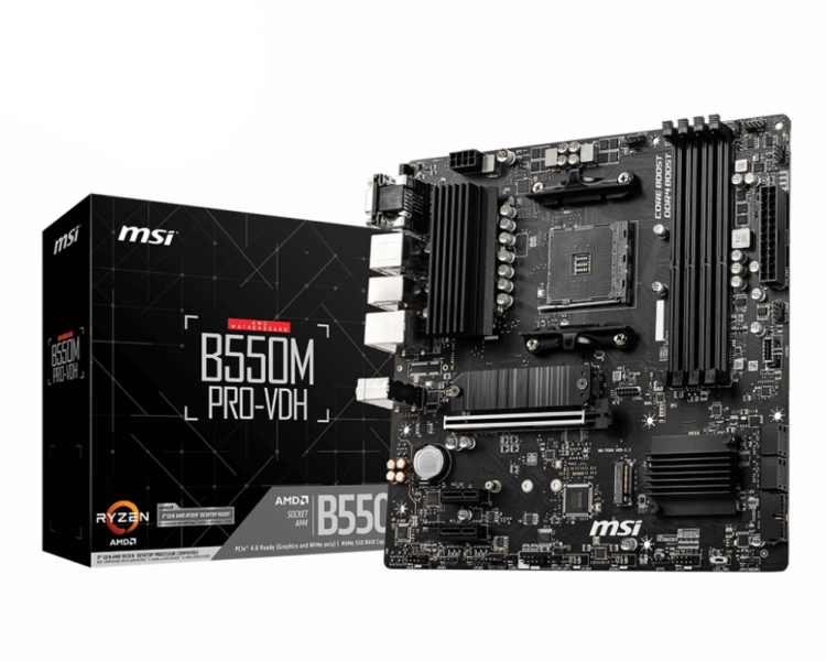 PLACA BASE MSI B550M PRO VDH AM4 MATX 4XDDR4