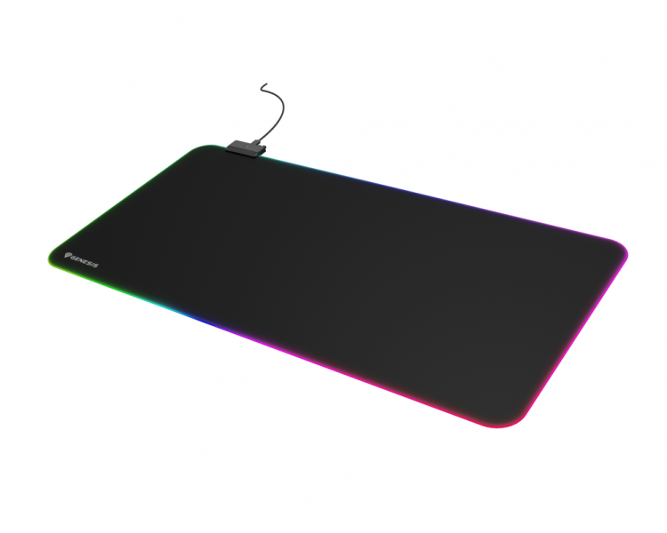 ALFOMBRILLA GENESIS BORON 500 XXL RGB LOGO 800X400 MM