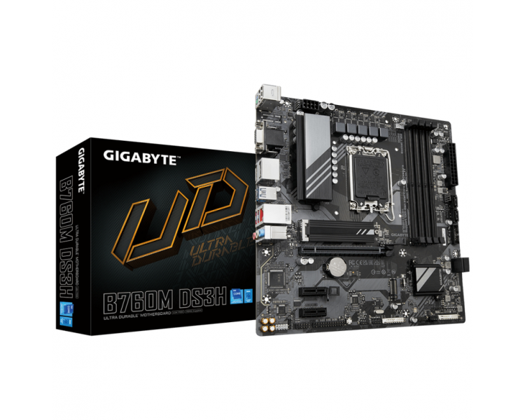 PLACA BASE GIGABYTE B760M DS3H 1700 MATX 4XDDR5