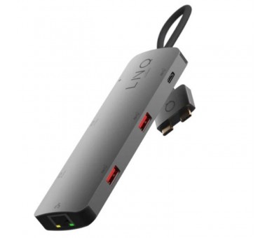 h2Hub multipuerto 7 en 2 USB C de 10 Gbps con HDMI 4K dual y Ethernet para MacBook M1 M2 h2p ppDisenado para resolver las limit