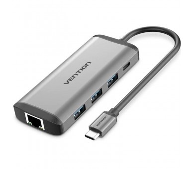 ph2Docking USB tipo C a HDMI USB303 RJ45 TF SD PD h2ul liTipo C 8 en 1 Conexiones de varios dispositivos li liVideo 4K UHD El p