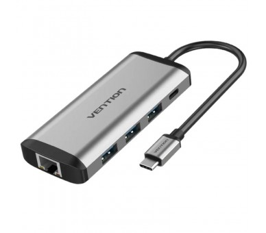 ph2Docking USB tipo C a HDMI USB303 TF SD RJ45 35 mm PD h2ul liAdaptador USB C 9 en 1 El adaptador USB C ha combinado las 9 fun