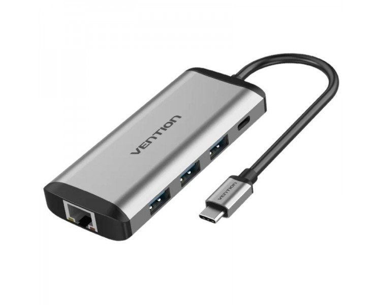 ph2Docking USB tipo C a HDMI USB303 TF SD RJ45 35 mm PD h2ul liAdaptador USB C 9 en 1 El adaptador USB C ha combinado las 9 fun