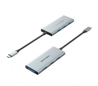 p pp ppAdaptador de dongle USB C 6 en 1 el adaptador USB C a USB VENTION convierte tu dispositivo en una mini estacion de traba