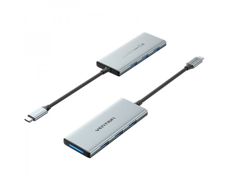 p pp ppAdaptador de dongle USB C 6 en 1 el adaptador USB C a USB VENTION convierte tu dispositivo en una mini estacion de traba