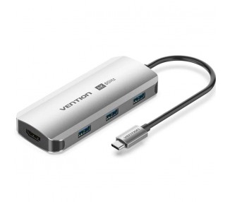 h2Docking Station HDMI USB 30 x3 PD 015M h2divESTACIoN DE CONEXIoN 015 M GRIS TIPO ALEACIoN DE ALUMINIO GRIS br divdivbr divdiv