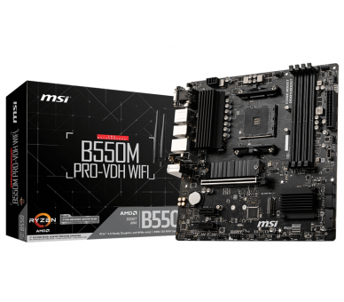 PLACA BASE MSI B550M PRO VDH WIFI AM4 MATX 4XDDR4