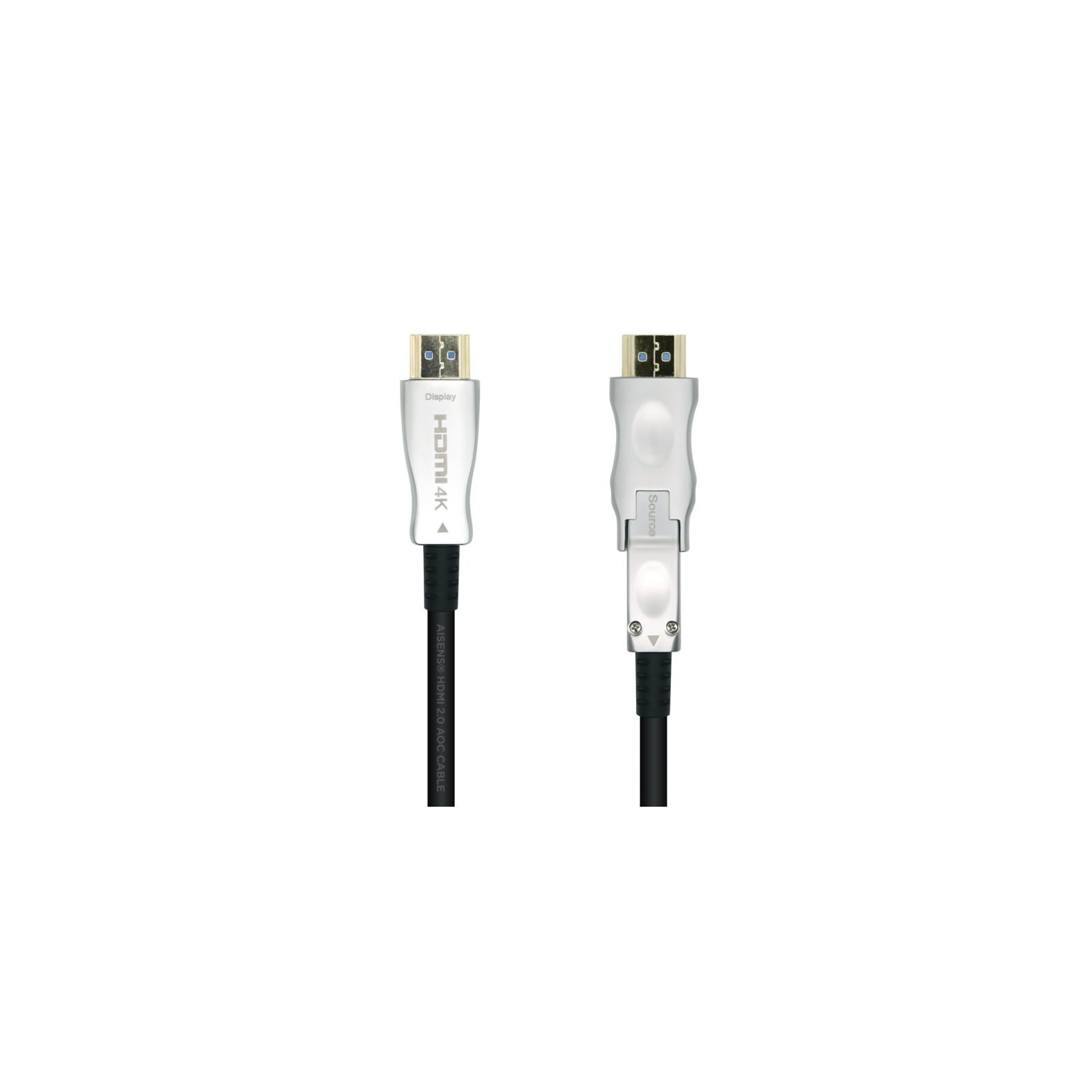 CABLE HDMI AISENS V20 OPTICO ACTIVO AOC DESMONTABLE 4K60HZ M M 30M NEGRO