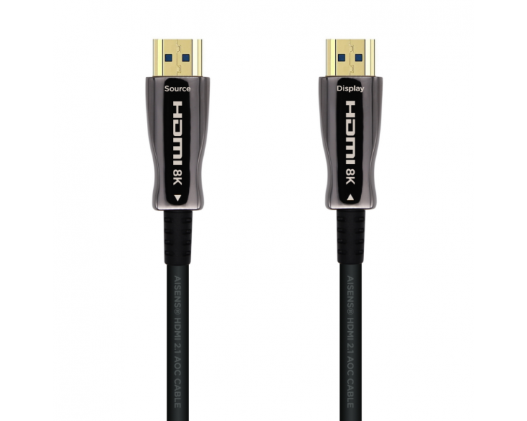 CABLE HDMI AISENS V21 OPTICO ACTIVO AOC 8K60HZ M M 15M NEGRO