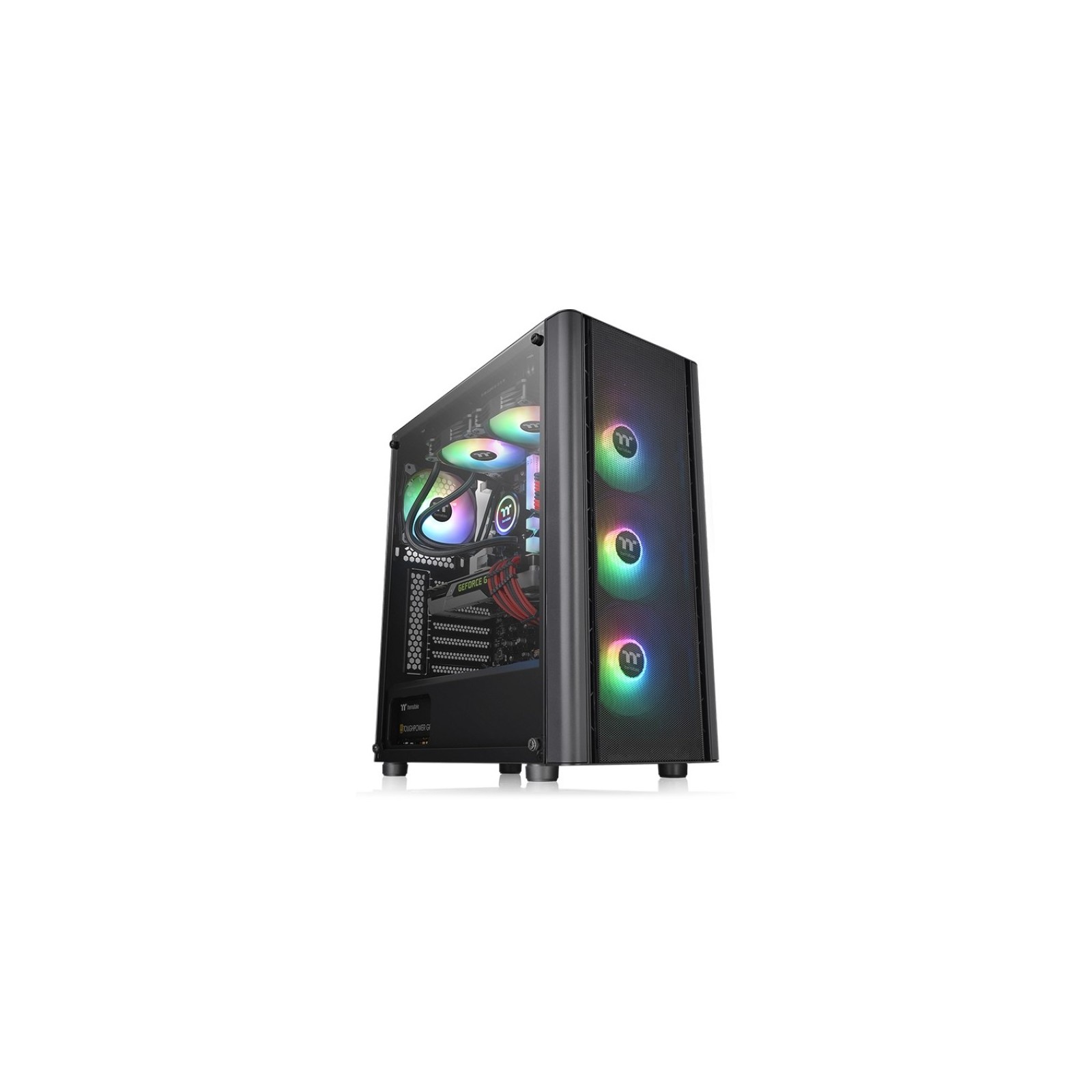 CAJA THERMALTAKE V250G ARGB AIR ATX 2XUSB 30 SIN FUENTE NEGRO