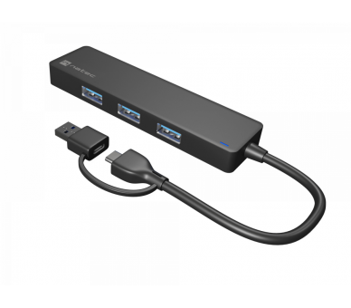 HUB NATEC MAYFLY USB C 30 4 PUERTOS ADAPTADOR USB A