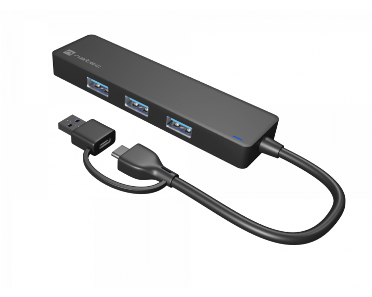 HUB NATEC MAYFLY USB C 30 4 PUERTOS ADAPTADOR USB A