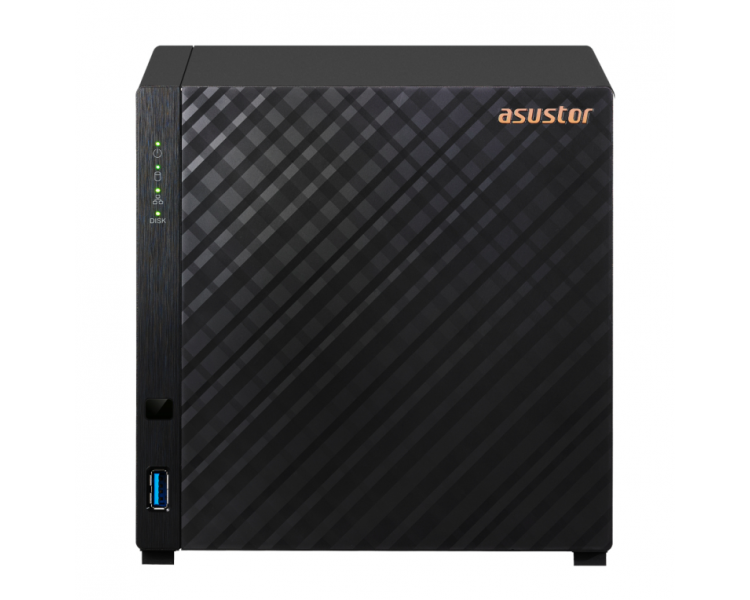 NAS ASUSTOR TOWER 4 BAY QUAD CORE 14GHZ 1GB 25GBE X1 USB32