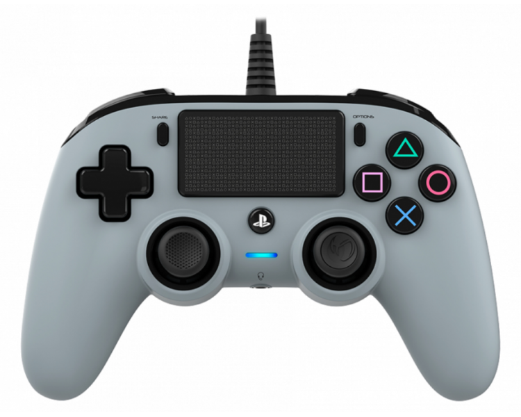 GAMEPAD NACON OFICIAL PS CON CABLE COMPACT GRIS PS4