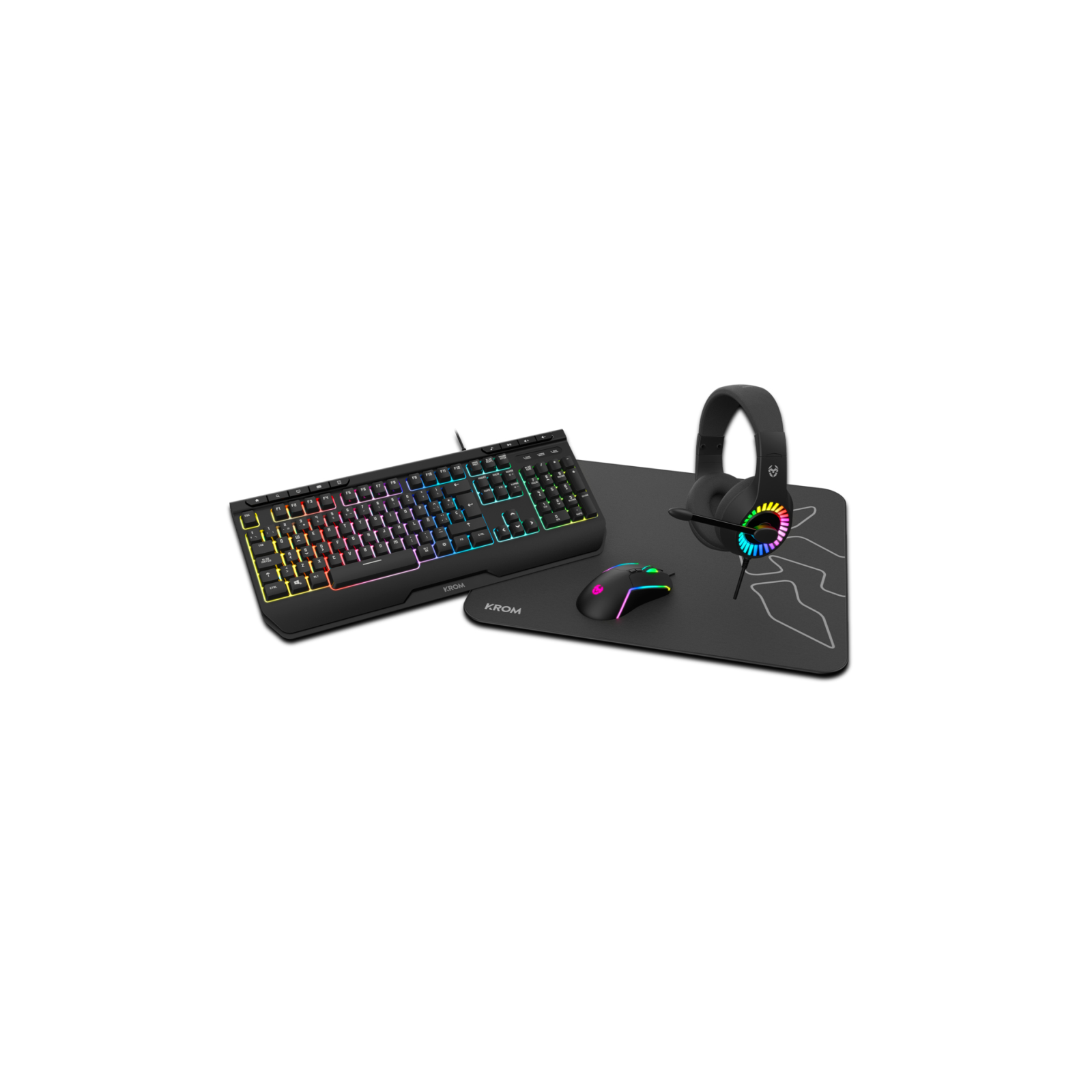 PACK KROM 4 EN 1 RGB GAMING COMBO