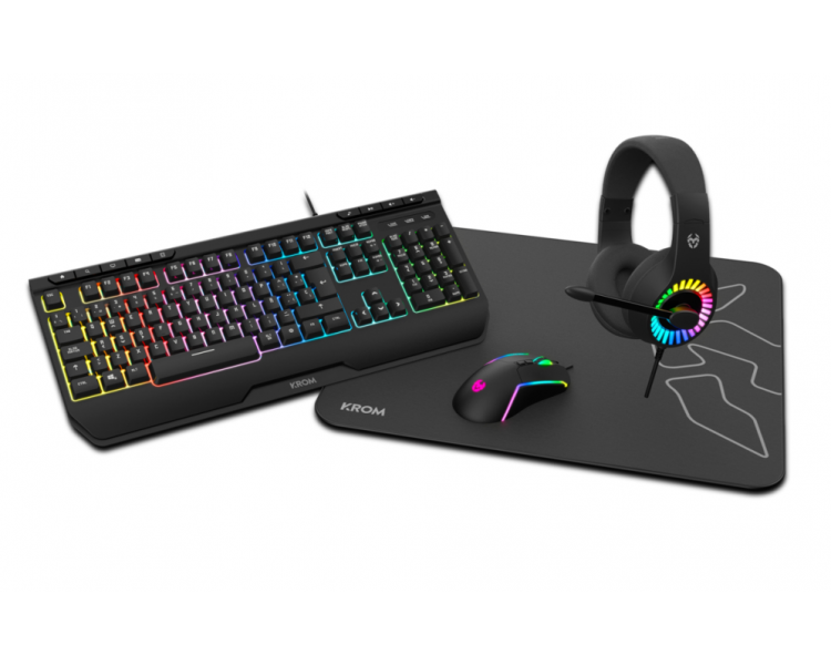 PACK KROM 4 EN 1 RGB GAMING COMBO