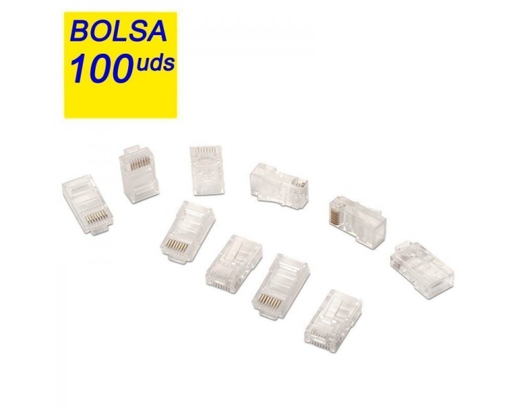 pul liConector para cable red CAT5e RJ45 UTP 8 contactos li liBolsa 100 unidades li liLongitud N A li liColor N A li liNormativ