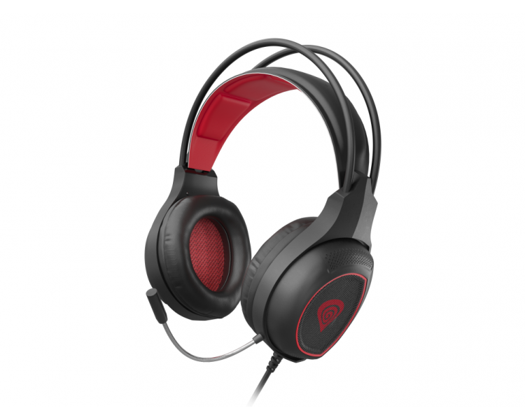 AURICULARES GAMING GENESIS RADON 300 71 VIRTUAL USB NEGRO ROJO