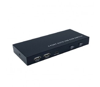 pAISENS CONMUTADOR KVM HDMI 4K60HZ USB 1U 2PC CON FUENTE ALIMENTACIoN NEGRObrul liEste KVM switch es un dispositivo que puede c